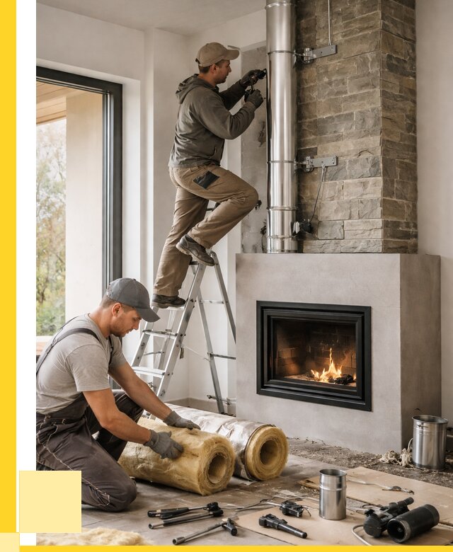 Монтаж дымоходов для каминов в Изобильном от 15582 р. ЭриданЗбл