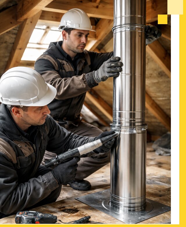 Монтаж дымоходов для каминов в Изобильном с гарантией качества