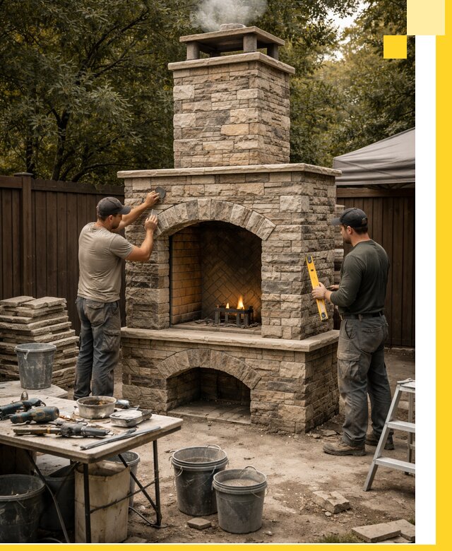 Проектирование и установка уличных каминов в Изобильном