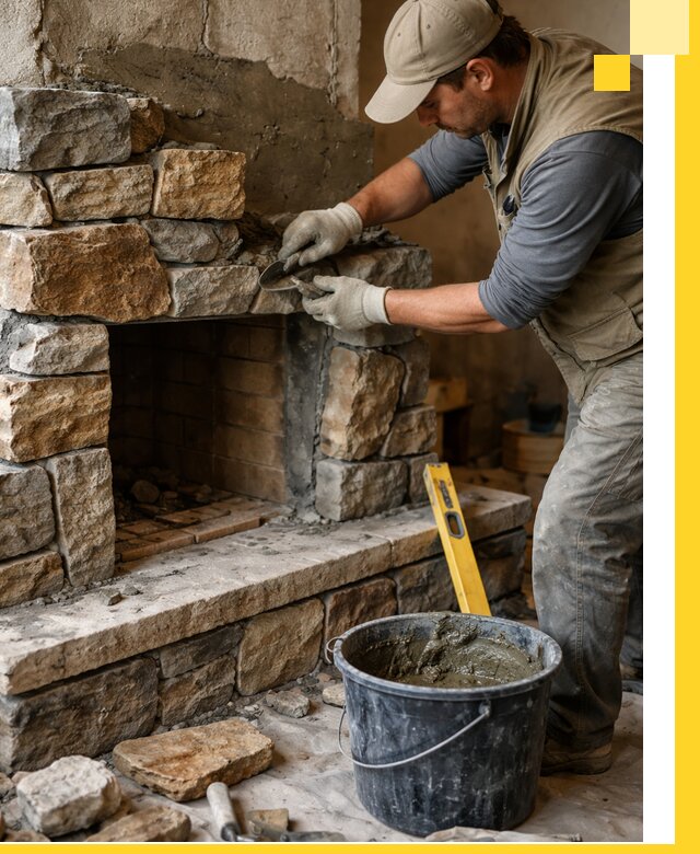 Изготовление и установка каменных каминов под ключ в Изобильном