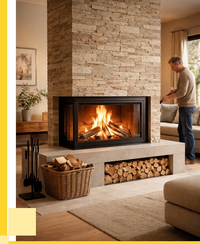 Дровяной камин под ключ в Изобильном от 207760 р. | ЭриданЗбл