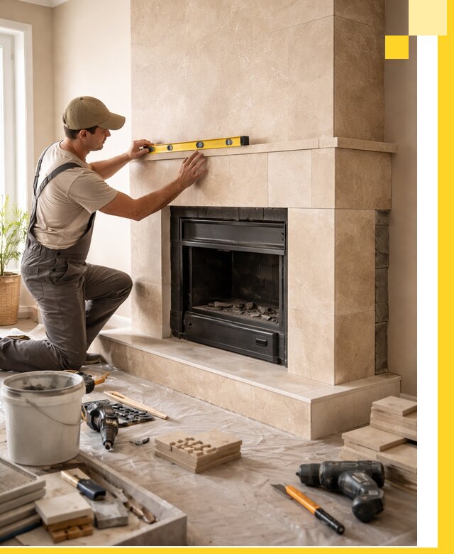 Установка и монтаж каминов в частном доме под ключ в Изобильном