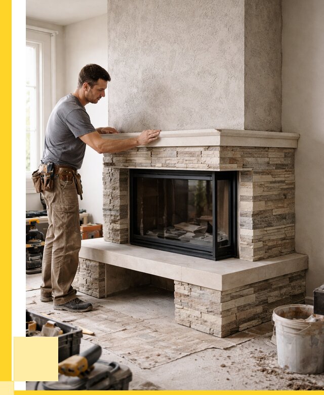 Изготовление каминов под ключ в Изобильном от 155820 р. | ЭриданЗбл