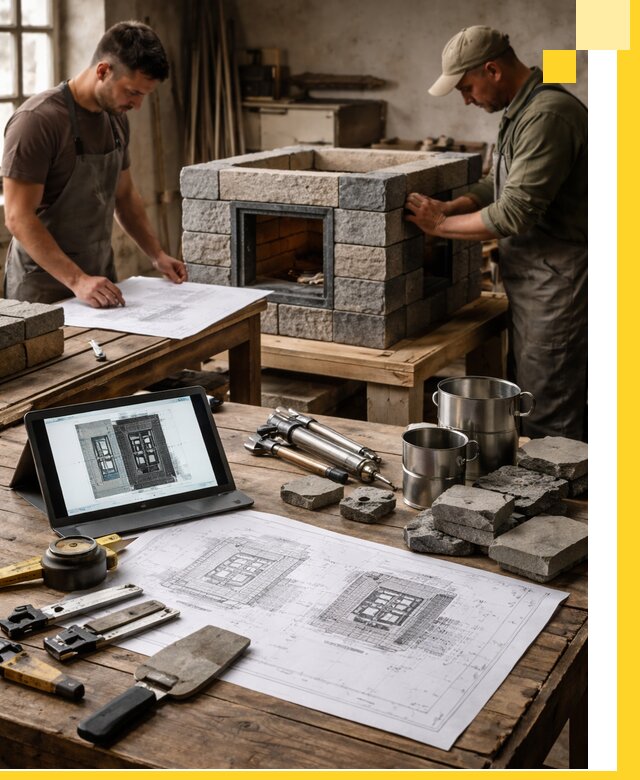 Разработка проектов печей с согласованием и монтажом в Изобильном