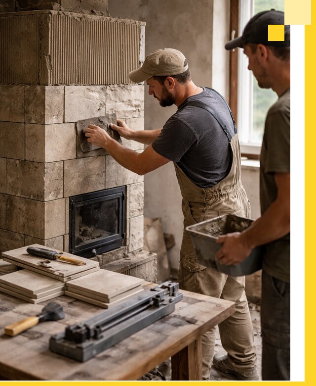 Профессиональная облицовка печей в Изобильном: керамика и камень