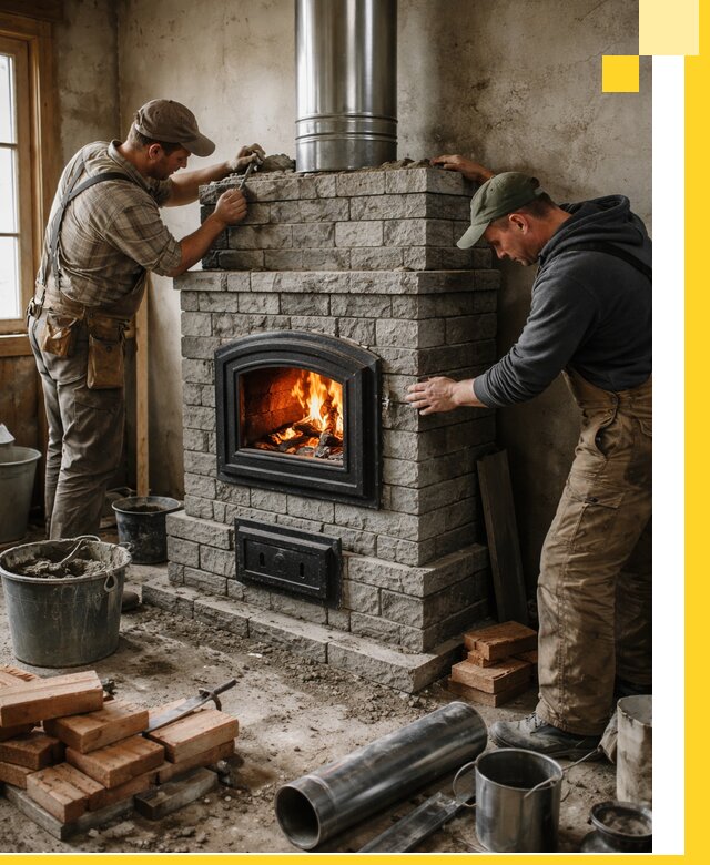 Производство, поставка и монтаж дровяных печей в Изобильном