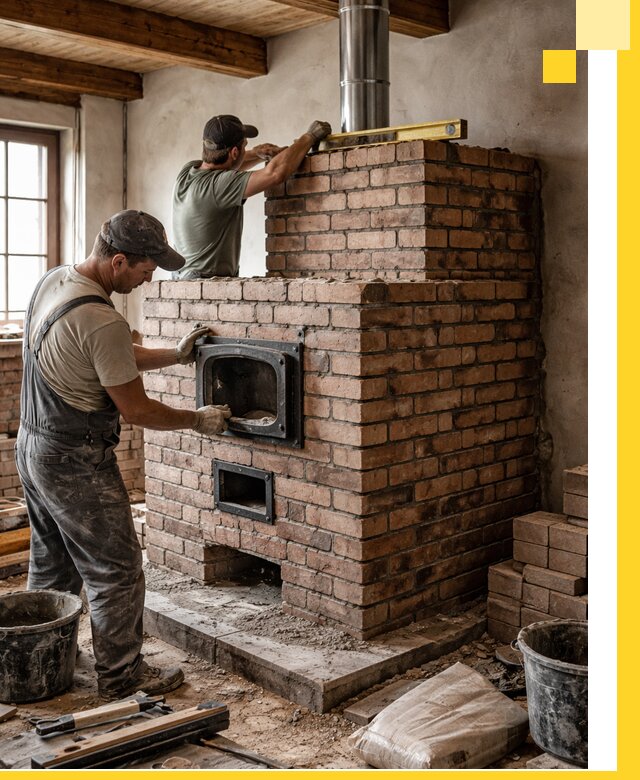 Печи для загородного дома под ключ в Изобильном — монтаж и сервис