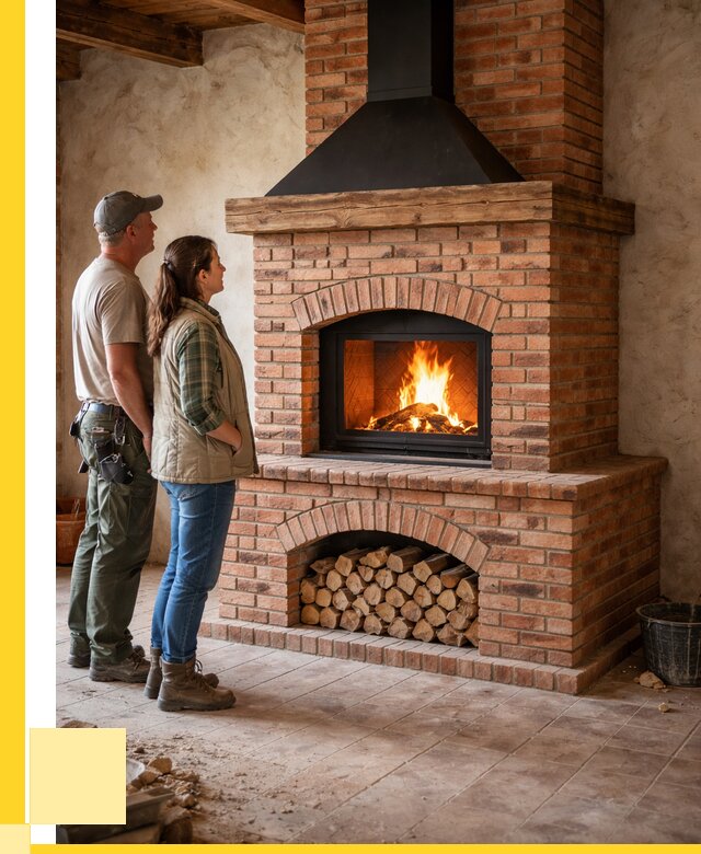 Печи камины из кирпича в Изобильном от 124656 р. | ЭриданЗбл