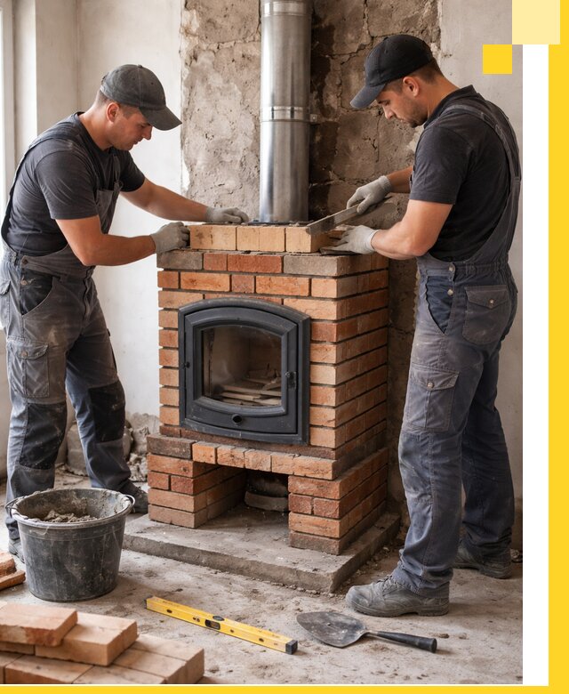 Монтаж печи камина под ключ в Изобильном с гарантией и пусконаладкой