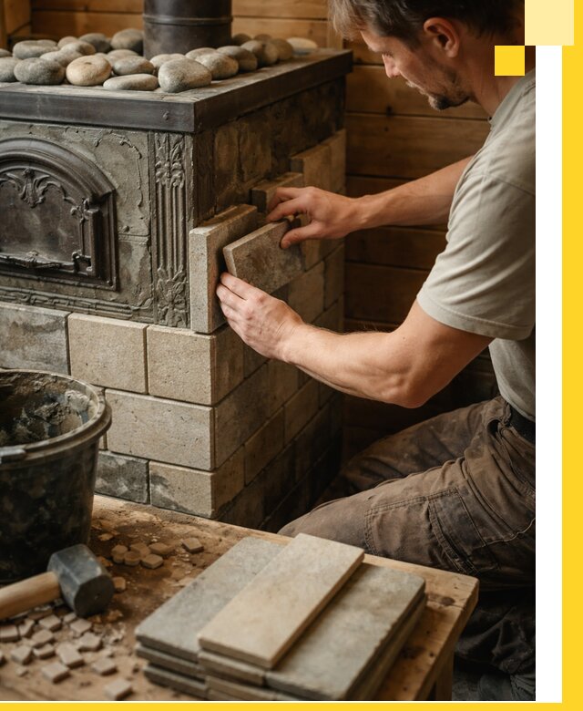 Облицовка банных печей в Изобильном профессиональная отделка