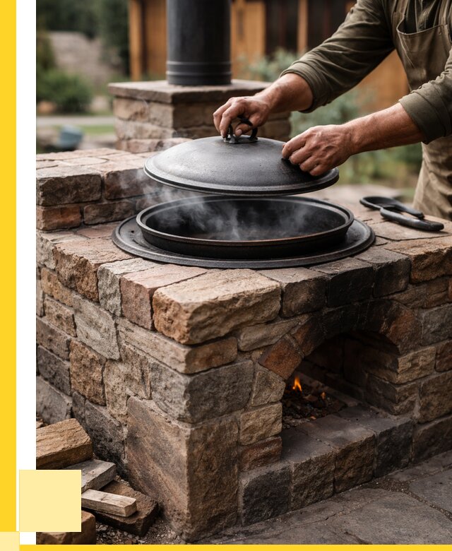 Печи для казана в Изобильном по цене от 18698 р. | ЭриданЗбл