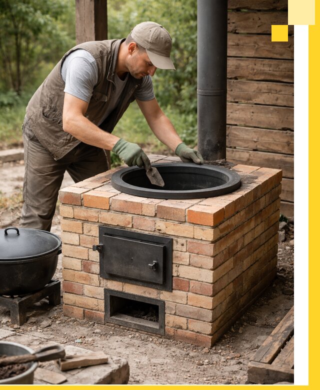 Изготовление и установка печей для казана в Изобильном под ключ