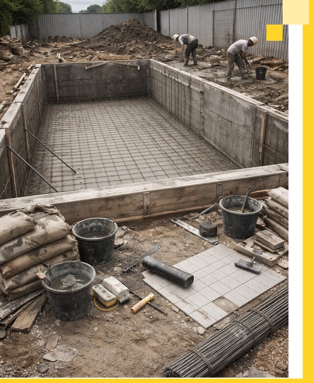 Строительство бассейнов под ключ в Изобильном, дизайн и монтаж