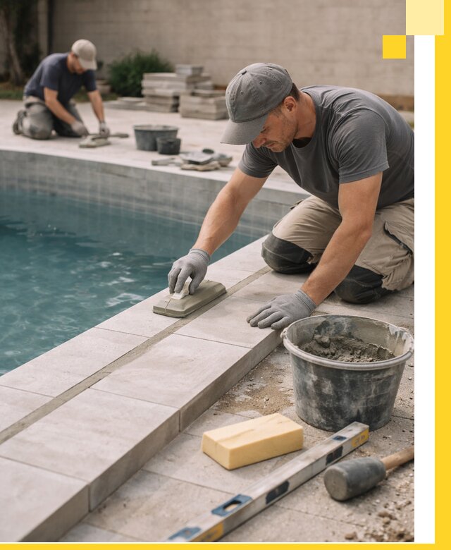 Отделка бассейнов в Изобильном: декоративная отделка и гидроизоляция