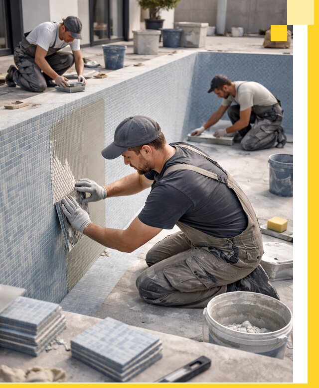 Облицовка бассейнов в Изобильном плитка мозаика гидроизоляция