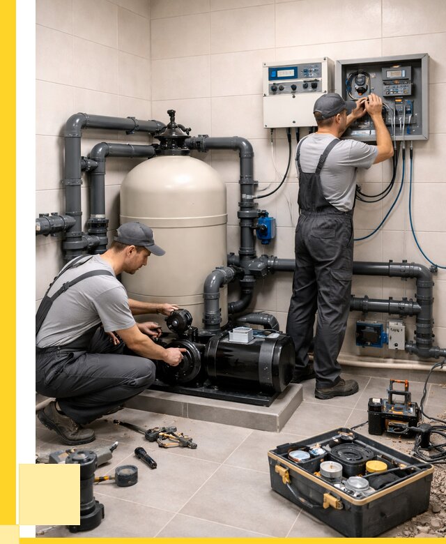 Монтаж оборудования для бассейнов в Изобильном от 41552 р. | ЭриданЗбл