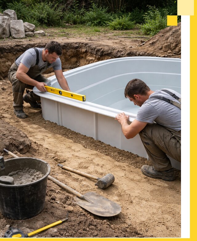 Производство и установка пластиковых бассейнов в Изобильном под ключ