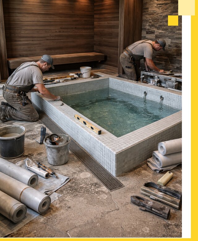 Установка и строительство бассейнов для сауны в Изобильном