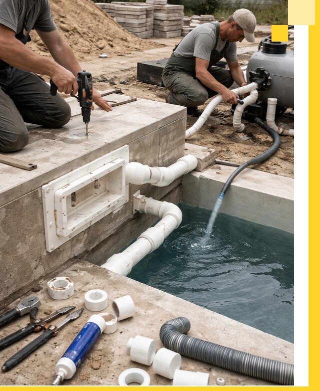 Строительство скиммерных бассейнов под ключ в Изобильном