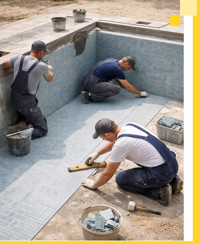 Укладка и установка плитки для бассейнов под ключ в Изобильном