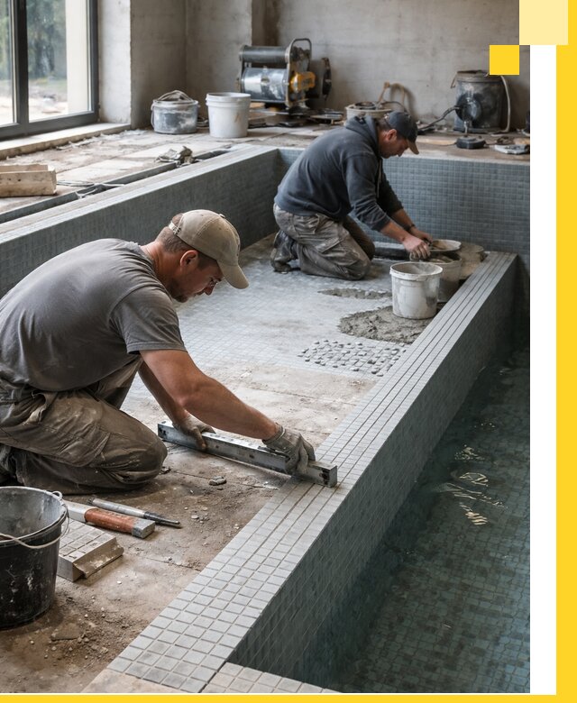 Строительство бассейна в частном доме в Изобильном под ключ