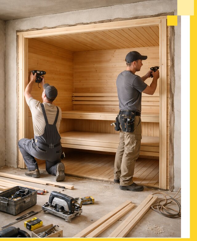 Монтаж саун под ключ в Изобильном — проектирование и установка