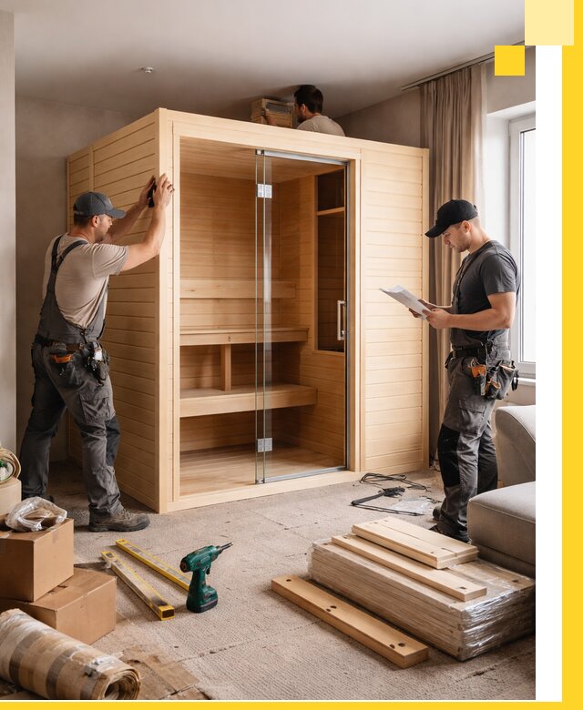 Установка и благоустройство саун в квартире в Изобильном