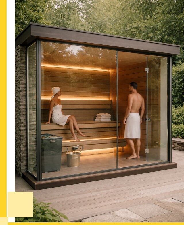 Сауна стеклянная и двери для сауны в Изобильном от 259700 р. | ЭриданЗбл