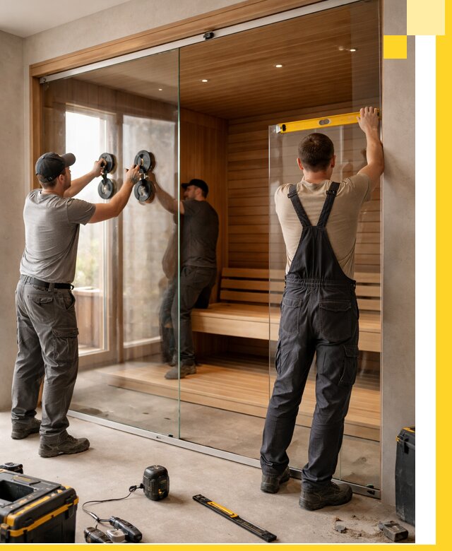 Производство и монтаж стеклянных саун под ключ в Изобильном