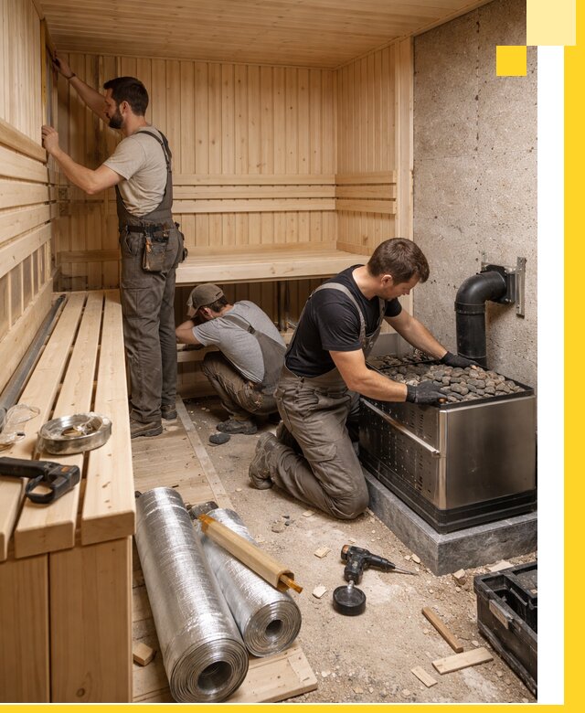 Индивидуальные сауны на заказ в Изобильном под ключ, проект и монтаж