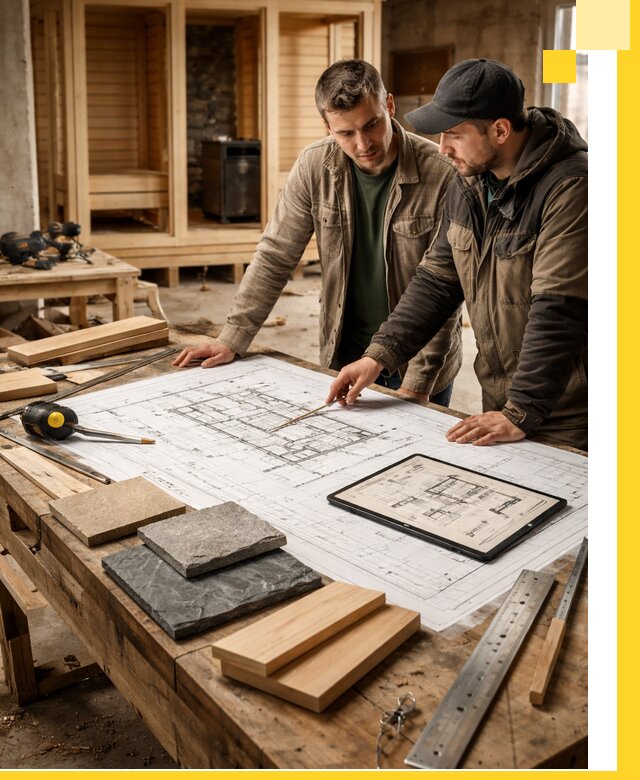 Проекты бань под ключ и планы строительства в Изобильном