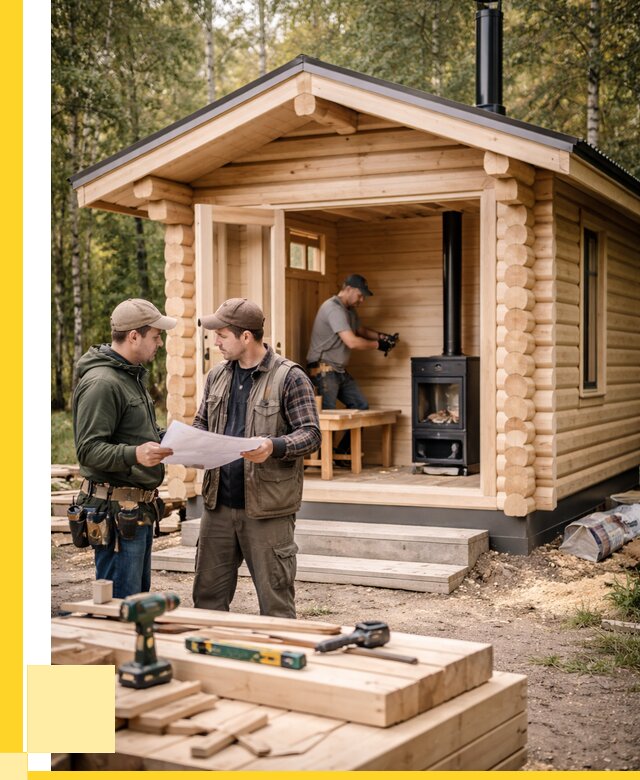 Монтаж бань под ключ в Изобильном — от 207760 р. | ЭриданЗбл