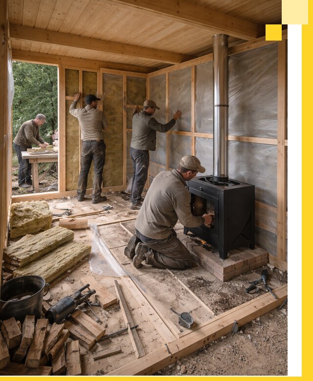 Профессиональный монтаж бань под ключ в Изобильном для дома