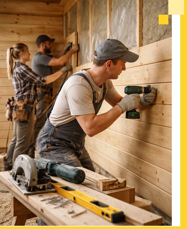 Обшивка бань под ключ в Изобильном: отделка стен и потолков