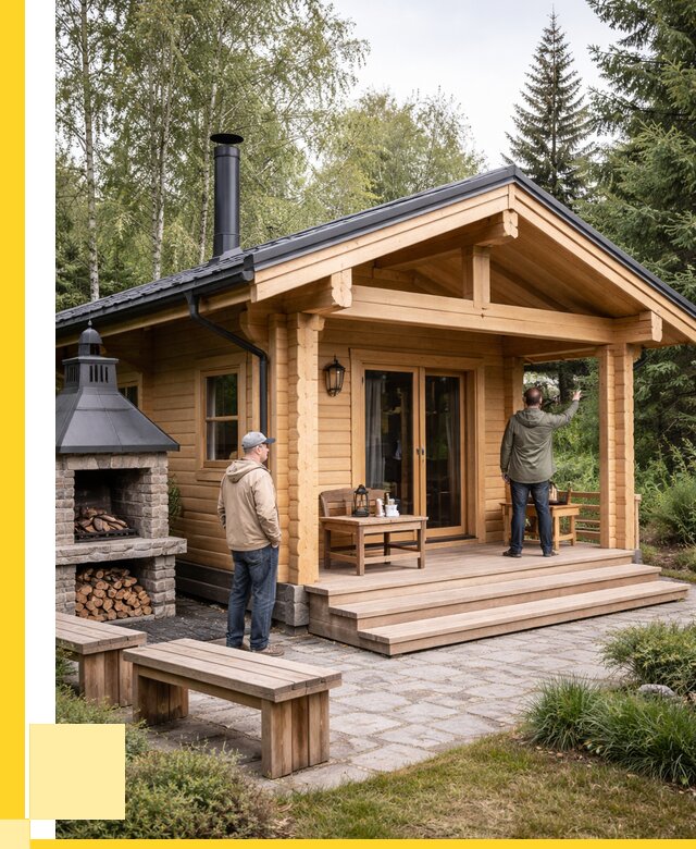 Деревянные бани под ключ в Изобильном от 467460 р. | ЭриданЗбл