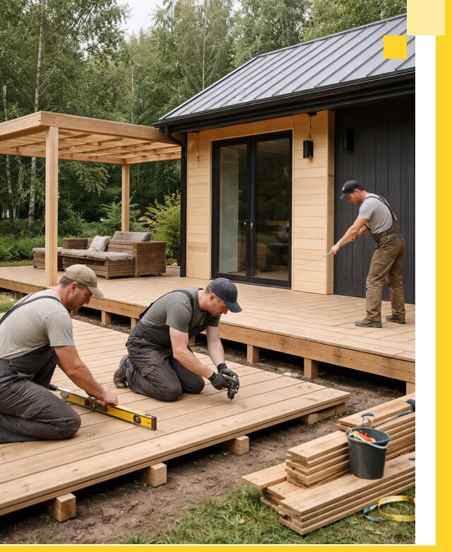 Строительство бань с террасой и бассейном под ключ в Изобильном