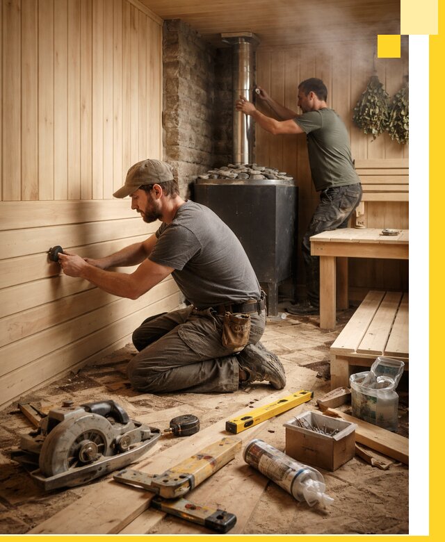 Полное строительство и оснащение парных под ключ в Изобильном