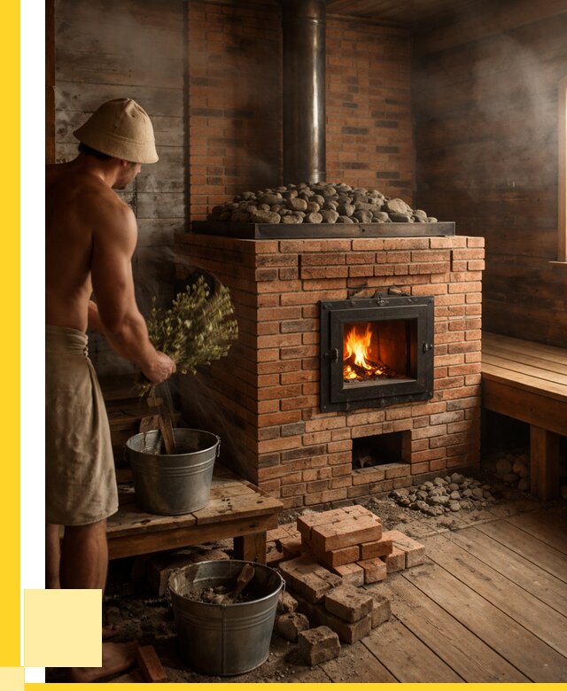 Кирпичные банные печи в Изобильном от 93492 р. | ЭриданЗбл