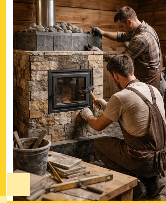 Облицовка банной печи в Изобильном от 15582 р. | ЭриданЗбл