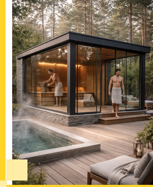 Стеклянные бани и двери в Изобильном от 467460 р. | ЭриданЗбл