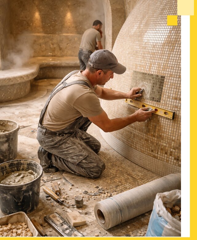 Хамам под ключ в Изобильном: проектирование, строительство, отделка