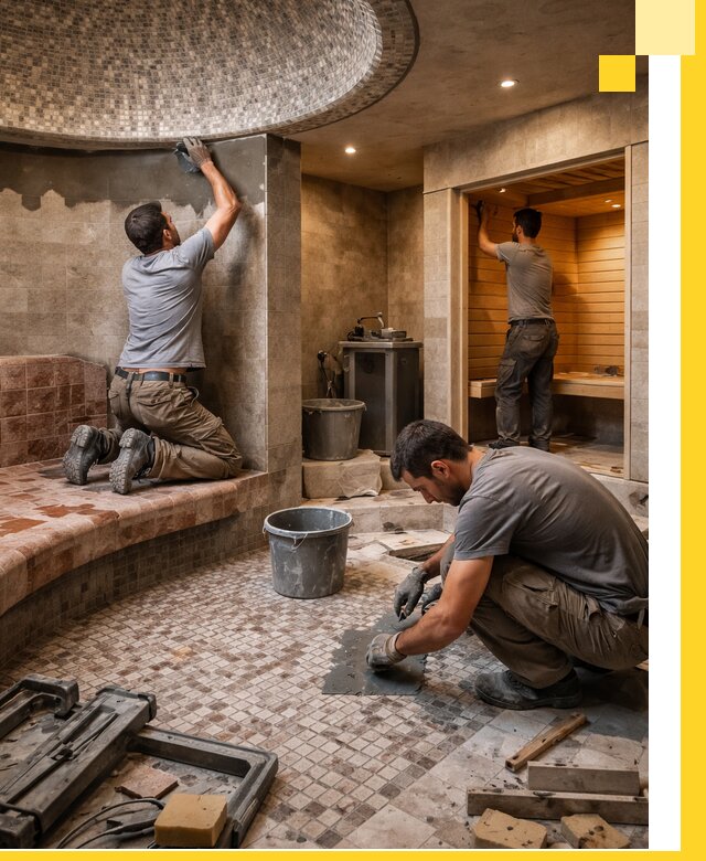 Проект и строительство хамама бани и сауны под ключ в Изобильном