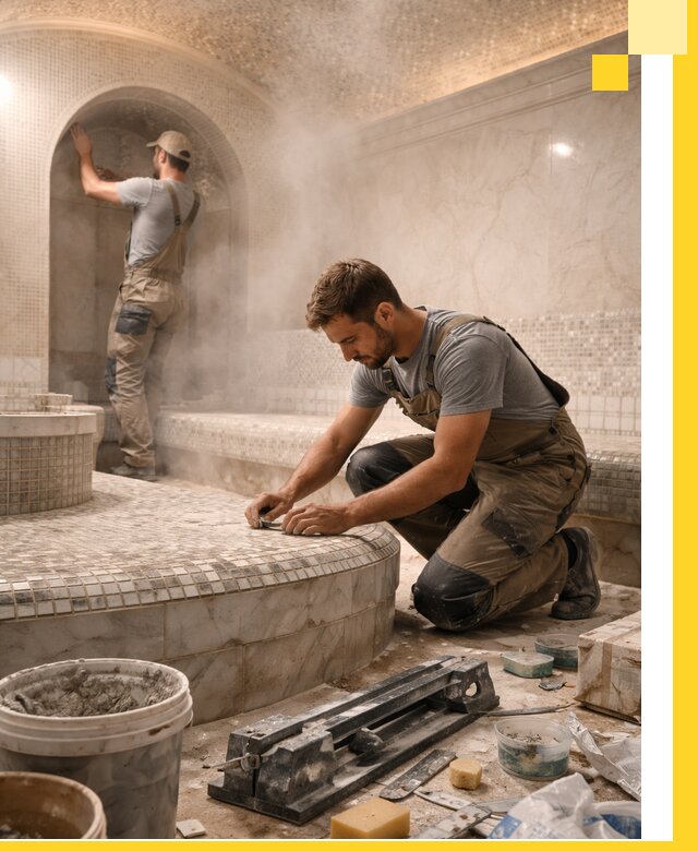 Профессиональный дизайн хамама и SPA под ключ в Изобильном