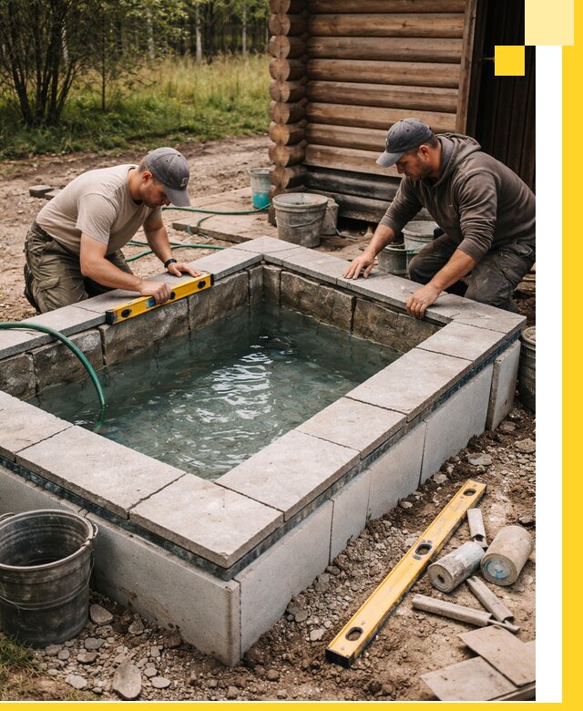 Изготовление и установка холодных купелей под ключ в Изобильном